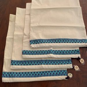 Tory Burch cloth shoe storage bags
